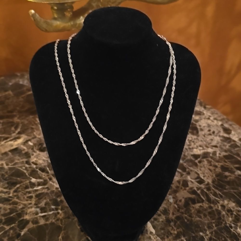 Diamond Cut Sterling Silver from Italy Chain! 30' inches NWOT!